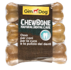 GimDog Chewbone 3 бр, 9 см - Кокал за кучета за естествена дентална грижа 3 бр, 9 см