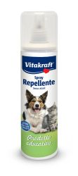 VITAKRAFT ® Spray Repellente - ОТБЛЪСКВАЩ СПРЕЙ 250ml за КУЧЕТА и за КОТКИ - отблъсква от  места, където животните извършват нуждите си като килими, дивани, спални, тапети, мазилки,  полдвани за тоалетна P-off Spray, Vita Cosmetics