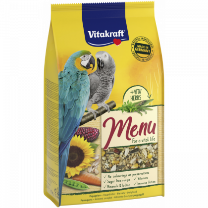 МЕНЮ ЗА ГОЛЯМ ПАПАГАЛ, + VITA®HERBS*, Vitakraft 
