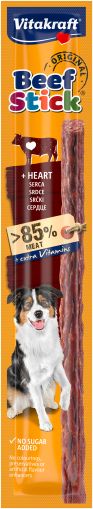 Vitakraft ® Beef Stick ®    САЛАМЕНА ПРЪЧИЦА ЗА КУЧЕТА със СЪРЦА. Допълваща храна за кучета, идеална за консумиране между основните дажби.