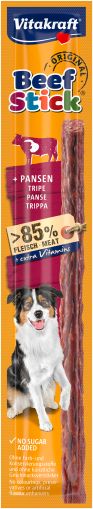 Лакомства за кучета - Vitakraft Beef Stick Pansen - Саламена пръчица с шкембе