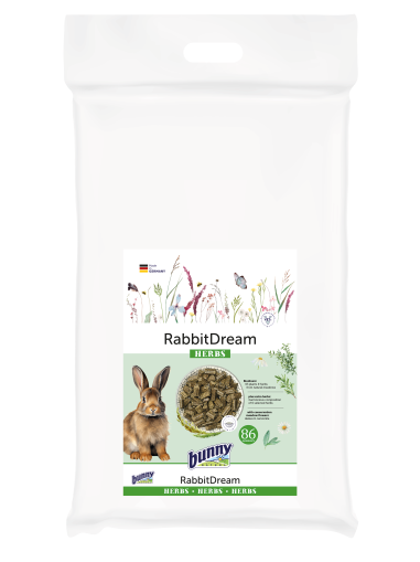 Храна за зайчета от 6-ия месец с БИЛКИ 4 кг - bunny HERBS 4 kg