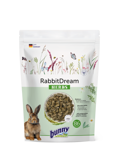 Храна за зайчета от 6-ия месец с БИЛКИ 600 г - bunny HERBS 600 g