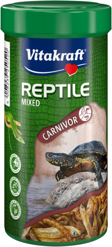 Vitakraft ® REPTILE MIXED - МИКС ЗА ВОДНИ КОСТЕНУРКИ и МЕСОЯДНИ ВЛЕЧУГИ, 250мл  