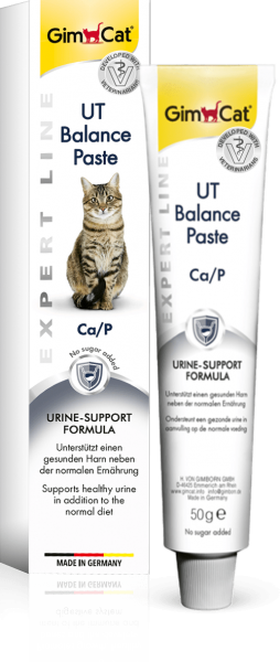 Паста за котки за баланс на уринарния тракт UT Balance Paste 50 г - GimCat Expert Line - Препоръчана от ветеринари