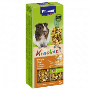 Vitakraft ® Kräcker ® - Оригинален Крекер на Витакрафт за морско свинче  с МЕД и СПЕЛТА, 2 бр.  