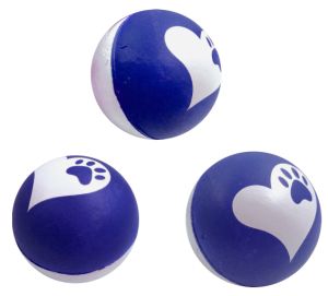 GimDog TOY BALLLLLS Играчка за куче и котка от порест каучук 72 mm, разл. цветове - 1 бр.