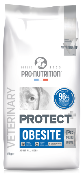 NEW Formula PROTECT DOG Obesite 12 kg - Пълноценна диетична храна за кучета със специфични хранителни потребности: "Намаляване на наднормено тегло".  "Регулиране на вноса на глюкоза (Diabetes mellitus)."