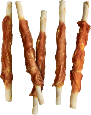 Лакомства за кучета - Vitakraft ® Pure CHICKEN BONAS - Пръчици, обвити в пилешко месо, 100% ПИЛЕ в съдържанието на месо