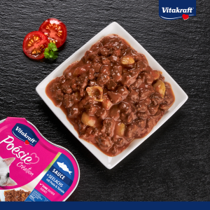 Vitakraft, POÉSIE - Консерва "Сърце" - Треска с паста и домати - хапки в сос