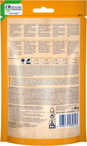 Лакомства за кучета - Vitakraft ® Pure CHICKEN BONAS - Пръчици, обвити в пилешко месо, 100% ПИЛЕ в съдържанието на месо