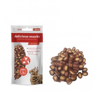 LES FILOUS BEEF/CHICKEN/PUMPKIN BITES МЕСНИ ХАПКИ за котка ГОВЕЖДО, ПИЛЕ и ТИКВА 50 г